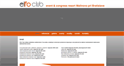 Desktop Screenshot of elfoclub.sk